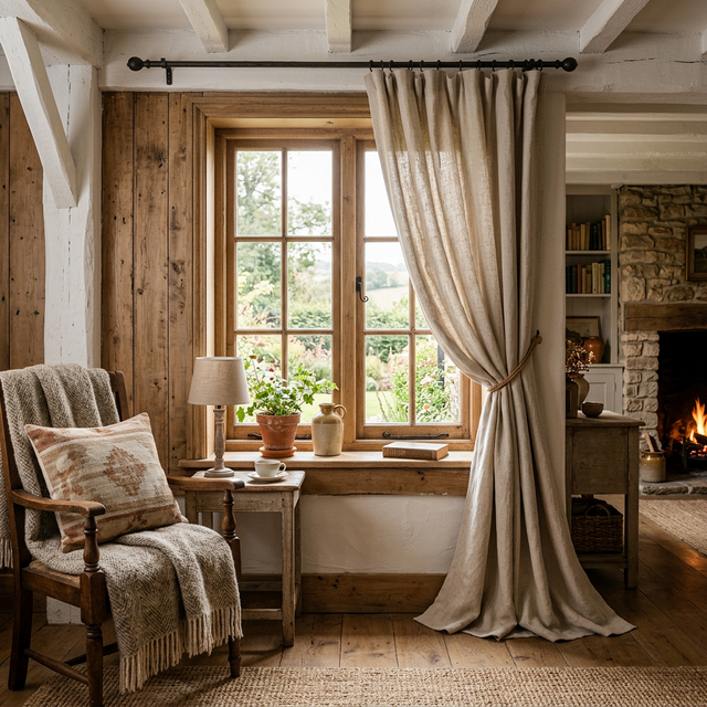 Rustik perde modelleri